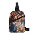 thumbnail image 1 of Lsque Chucky Pattern Chest Package – Foldable Waterproof Chest Bag with Adjustable Shoulder Strap, Double Zipper Compartments & D-Buckle Design, 1 of 7