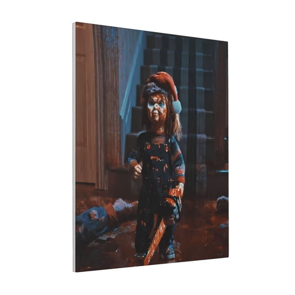 Lsque Chucky Pattern Decorative Picture – Unique Modern Wall Art, Ready-to-Hang Canvas Print for Home (Vertical)