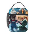 thumbnail image 1 of Lsque Chucky Pattern Insulated Lunch Bag – Lunch Box with Thick Insulation & Food-Grade PEVA Lining, Functional Compartments & Detachable Handle, 1 of 7