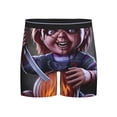 thumbnail image 1 of Lsque Chucky Pattern Men's Performance Stretch Underwear, Athletic Long Leg Briefs，Moisture-Wicking-XX-Large, 1 of 6