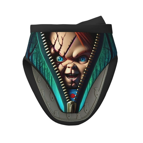 Lsque Chucky Pattern Non-Slip Mini Oven Mitt Set，Mini Oven Gloves Silicone Heat Resistant Cooking Pinch Mitts Potholder for Kitchen Cooking & Baking