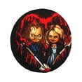 thumbnail image 1 of Lsque Chucky Pattern Tire Covers - Tough Tire Wheel Protector for Truck, SUV, Trailer, Camper, RV - 17 inch, 1 of 7
