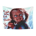 thumbnail image 1 of Lsque Chucky Pattern Waterproof Throw Blanket Pet Blanket for Dogs & Indoor Cats, Washable - Shaggy Plush Calming Long Faux Fur & Velvet Dog Blanket -, 1 of 8