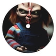 thumbnail image 1 of Lsque Chucky Print Christmas Tree Skirt, Tree Skirt with Ties or Velcro, Perfect for Holiday Decorations, Halloween, and New Year-36", 1 of 7