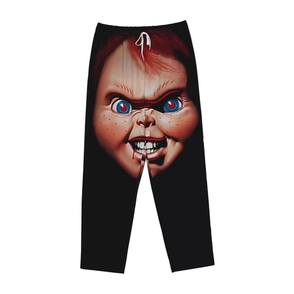 Lsque Chucky Print Women's Pajama Pants, Lounge Pant - Comfortable Home Wear,Elastic Waistband, Stylish Design-Small