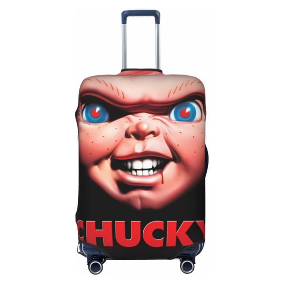 Lsque Chucky Printed Luggage Cover, Travel Luggage Protector,Scratch and Dirt Resistant, Fits 18-32 Inch Luggage - Medium