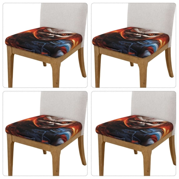 Lsque Chucky Printed Square Couch Cushion Covers, Floral Sofa Cushion Covers Replacement, Stretch Couch Covers for Couch-16.9in