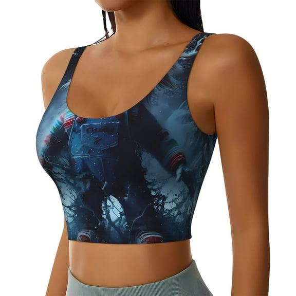 Lsque Chucky Printed Women'S Sports Bra, Compression, Moisture Wicking, High-Impact Sports Bra For Women,Supportive sports bra-X-Large