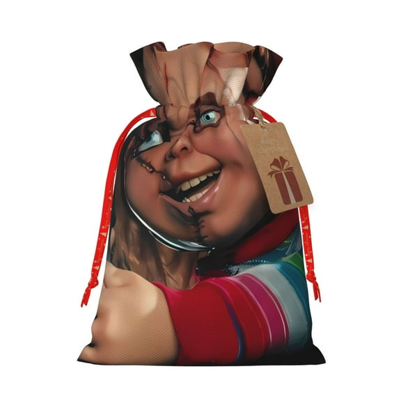 Lsque Chucky for Christmas Gift Bags ,Party Gift Bag, Christmas Goody Bags for Christmas Holidays Party Favors and Presents-Small