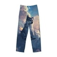 thumbnail image 1 of Lsque Cloud Wolf Print Men's Pajama Pants, Lounge Pant - Comfortable Home Wear,Elastic Waistband, Stylish Design-XX-Large, 1 of 9