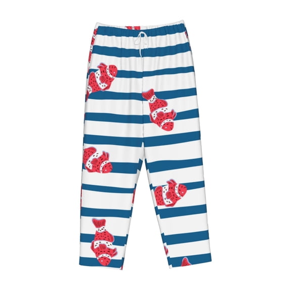 Lsque Clown Fish Print Women's Pajama Pants, Lounge Pant - Comfortable Home Wear,Elastic Waistband, Stylish Design-Medium