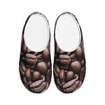 thumbnail image 1 of Lsque Coffee Bean Pattern Womens Comfort Cotton on Scuff With Memory Foam and Anti-skid Sole Slipper-37/38, 1 of 7