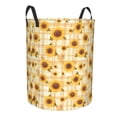 thumbnail image 1 of Lsque Coffee Plaid Sunflower pattern Laundry Hamper Basket, Tall Woven Rope Hamper Basket for Clothes, Lightweight Storage Basket, Collapsible Waterproof-Medium, 1 of 8