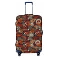 thumbnail image 1 of Lsque Coffee Stamp Printed Luggage Cover, Travel Luggage Protector,Scratch and Dirt Resistant, Fits 18-32 Inch Luggage - Small, 1 of 9