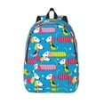 thumbnail image 1 of Lsque Color Dachshund Dog Pattern Canvas Daypack, Durable Backpack, High-quality Versatile Backpack,Vintage Compact Backpack-Small, 1 of 1