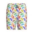 thumbnail image 1 of Lsque Colored Armadillos Mens Sleep Pajama Shorts,Short Pajama Pants, Cotton Ultra-Soft Knit-3X-Large, 1 of 9