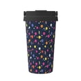 thumbnail image 1 of Lsque Colored Balloons Pattern Travel Coffee Mug 16oz: Insulated Coffee Cup with Leakproof Lid, Coffee Tumbler, Reusable Coffee Cups with Seal Lid, 1 of 8