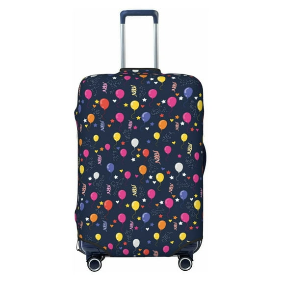 Lsque Colored Balloons Printed Luggage Cover, Travel Luggage Protector,Scratch and Dirt Resistant, Fits 18-32 Inch Luggage - X-Large