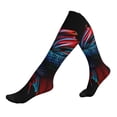 thumbnail image 1 of Lsque Colorful Betta Fish Pattern Sport Compression Socks for Men & Women 15-20 mmHg Knee High Nurse Pregnant Running Medical and Travel Athletic, 1 of 6