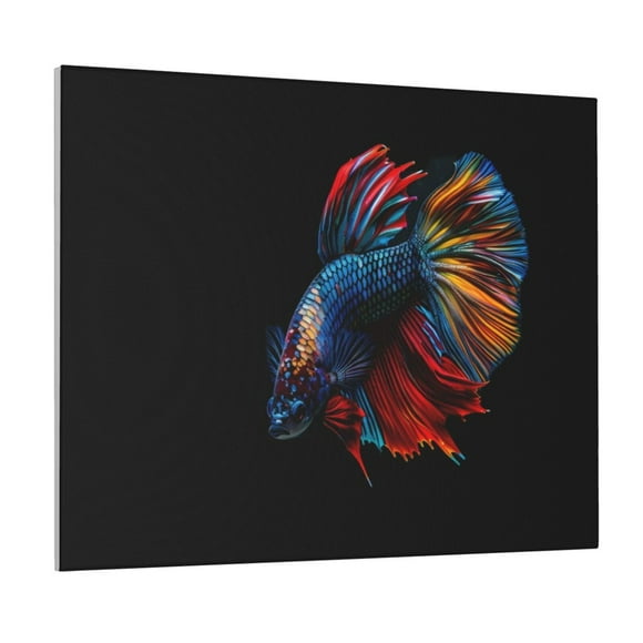 Lsque Colorful Betta Fish Print Wall Art – Decorative Picture for Living Room, Bedroom, and Office (Horizontal)