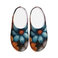 thumbnail image 1 of Lsque Colorful Blooming Flowers Pattern Womens Comfort Cotton on Scuff With Memory Foam and Anti-skid Sole Slipper-39/40, 1 of 7