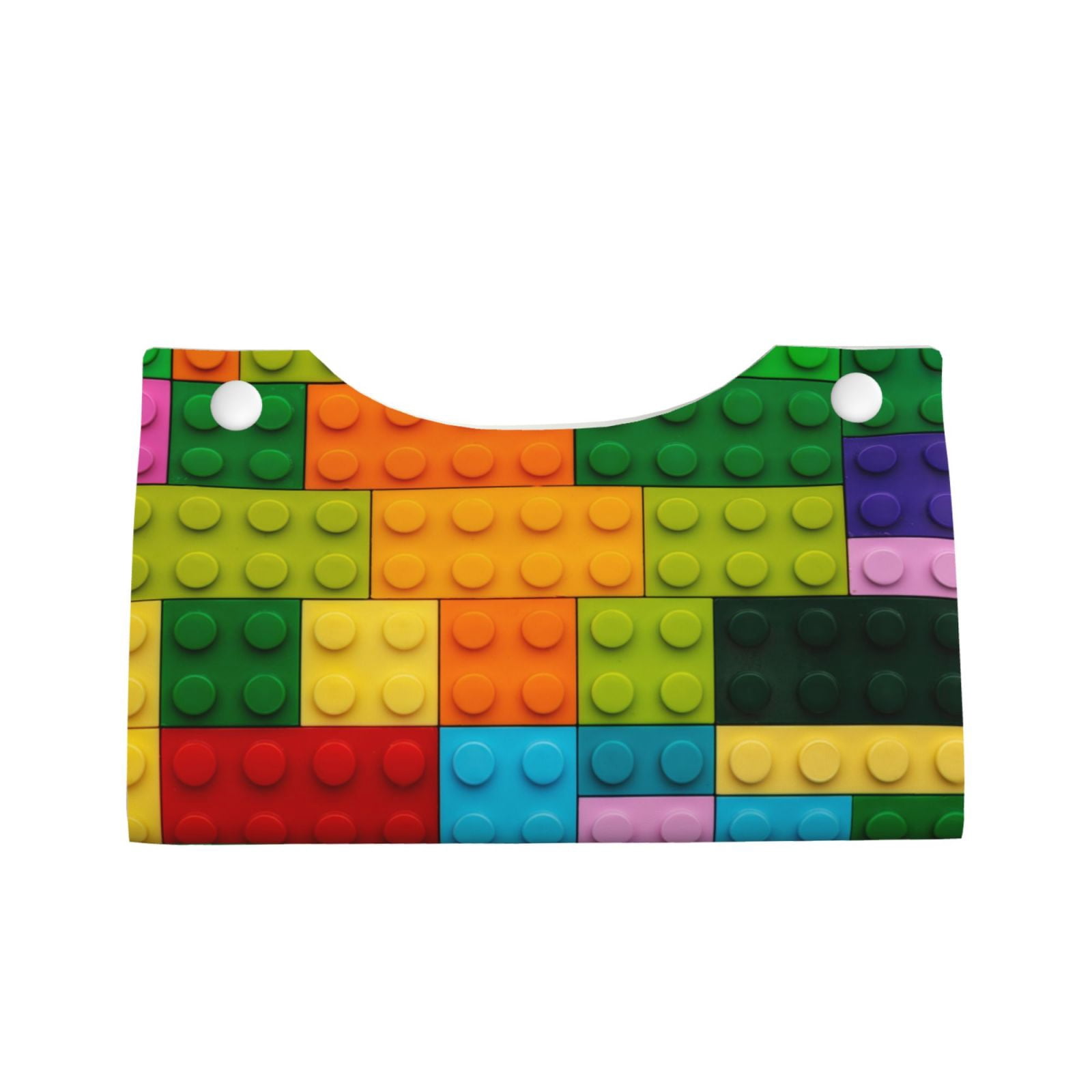 Lsque Colorful Building Blocks Printed Long Tissue Box Cover Holder ...