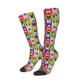 thumbnail image 1 of Lsque Colorful Bulldog Printed Crew Socks Men's Women's LightWeight Thin Casual Calf Socks ,Knee High Socks,Cotton Socks, 1 of 9