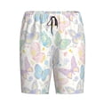 thumbnail image 1 of Lsque Colorful Butterfly Mens Sleep Pajama Shorts,Short Pajama Pants, Cotton Ultra-Soft Knit-XX-Large, 1 of 9