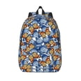 thumbnail image 1 of Lsque Colorful Butterfly1 Pattern Canvas Daypack, Durable Backpack, High-quality Versatile Backpack,Vintage Compact Backpack-Small, 1 of 6