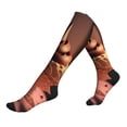 thumbnail image 1 of Lsque Colorful Cake Ice Cream Pattern Sport Compression Socks for Men & Women 15-20 mmHg Knee High Nurse Pregnant Running Medical and Travel Athletic, 1 of 6