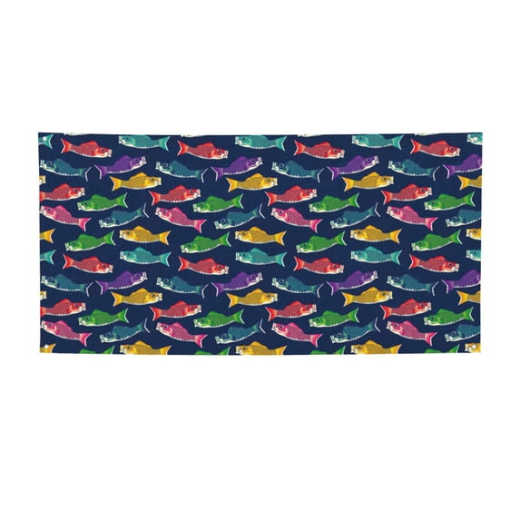 Lsque Colorful Carp Streamer 1 Pattern Party Banner, Festive Banner , Holiday Celebrations and Events for Carnival Birthday Party Festival Decorations-Medium