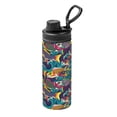 thumbnail image 1 of Lsque Colorful Carp Streamer Pattern Water Bottle,18oz Sports Insulated Kettle for Cycling Gym Basketball Outdoor, Suitable as a Present, 1 of 7