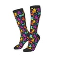 thumbnail image 1 of Lsque Colorful Cats Printed Crew Socks Men's Women's LightWeight Thin Casual Calf Socks ,Knee High Socks,Cotton Socks, 1 of 9