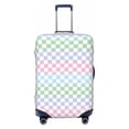 thumbnail image 1 of Lsque Colorful Checkerboard Printed Luggage Cover, Travel Luggage Protector,Scratch and Dirt Resistant, Fits 18-32 Inch Luggage - X-Large, 1 of 9