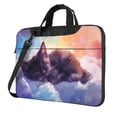 thumbnail image 1 of Lsque Colorful Cloud Sleeping Cat Pattern Laptop Bag – Portable & Slim Single-Shoulder Computer Case with Adjustable Strap, Protective, Lightweight for 13”/14”/15.6” Laptops, 1 of 6