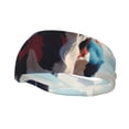 thumbnail image 1 of Lsque Colorful Cow Pasture Pattern Sweatbands Sports Headband for Men & Women - Moisture Wicking Athletic Cotton Terry Cloth Sweatband for Tennis, Basketball, Running, 1 of 9
