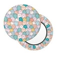 thumbnail image 1 of Lsque Colorful Cute Pig Round Bar chair cushion covers Velvet Fabric Premium Comfort Protects from Scratches and Stains for 14-17 Inch Chair- 13 inch, 1 of 7