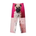 thumbnail image 1 of Lsque Colorful Dog Cat Collage Print Men's Pajama Pants, Lounge Pant - Comfortable Home Wear,Elastic Waistband, Stylish Design-Small, 1 of 9