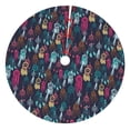thumbnail image 1 of Lsque Colorful Dreamcatcher1 Print Christmas Tree Skirt, Tree Skirt with Ties or Velcro, Perfect for Holiday Decorations, Halloween, and New Year-48", 1 of 7