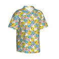 thumbnail image 1 of Lsque Colorful Duck pattern Hawaiian Shirt for Men, Unisex Summer Beach Casual Short Sleeve Button Down Shirts-Small, 1 of 9