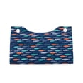 thumbnail image 1 of Lsque Colorful Fish 3 Printed Long Tissue Box Cover Holder, Facial Paper Organizer Dispenser,Triangle with Bottom Belt, PVC Leather Decorative Organizer, 1 of 9