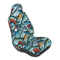 thumbnail image 1 of Lsque Colorful Fishing Baits Pattern Car Seat Covers for Front Seats , Waterproof Seat Covers for Cars, Sporty Front Seat Covers,Car Seat Cover Protector Front Seats, 1 of 5