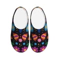 thumbnail image 1 of Lsque Colorful Floral2 Pattern Womens Comfort Cotton on Scuff With Memory Foam and Anti-skid Sole Slipper-40/41, 1 of 7