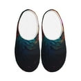 thumbnail image 1 of Lsque Colorful Flower Bird Pattern Womens Comfort Cotton on Scuff With Memory Foam and Anti-skid Sole Slipper-39/40, 1 of 7