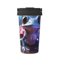 thumbnail image 1 of Lsque Colorful Frog Among Flowers Pattern Travel Coffee Mug 16oz: Insulated Coffee Cup with Leakproof Lid, Coffee Tumbler, Reusable Coffee Cups with Seal Lid, 1 of 8