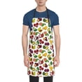 thumbnail image 1 of Lsque Colorful Fruits Waterproof Apron Chef Aprons for Men Heavy Duty Chemical Work Apron Extra Long Grilling Aprons with Adjustable Bib Apron, 1 of 9