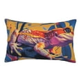 thumbnail image 1 of Lsque Colorful Gecko Jungle Art Pattern Pillow Case – Soft & Cozy Throw Pillow Cover, Hypoallergenic Cushion Case for Sleeping Women with Envelope Closure-14"x20", 1 of 6