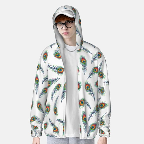 Lsque Colorful Grass UPF 50+ Lightweight Sun Protection Men's Women's Long Sleeve Shirt, Hoodie Performance -XX-Large