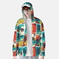 thumbnail image 1 of Lsque Colorful Hawaii Palms UPF 50+ Lightweight Sun Protection Men's Women's Long Sleeve Shirt, Hoodie Performance -Small, 1 of 9