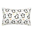 thumbnail image 1 of Lsque Colorful Hearts Penguin Pattern Pillow Case – Soft & Cozy Throw Pillow Cover, Hypoallergenic Cushion Case for Sleeping Women with Envelope Closure-20"x30", 1 of 6